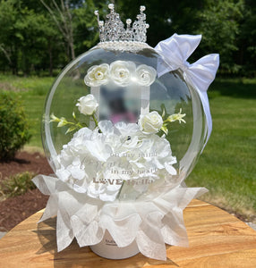 White Hydrangea Balloon M