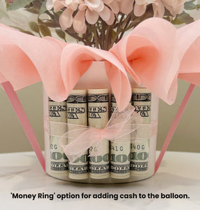 Money Ring' option for adding cash to the balloon.